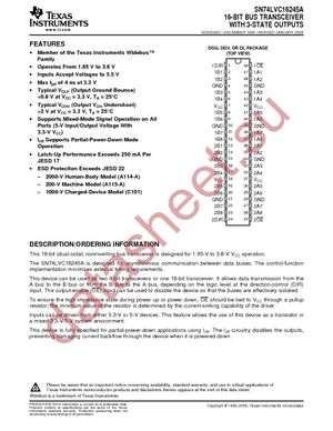 SN74LVC16245ADLG4 datasheet  